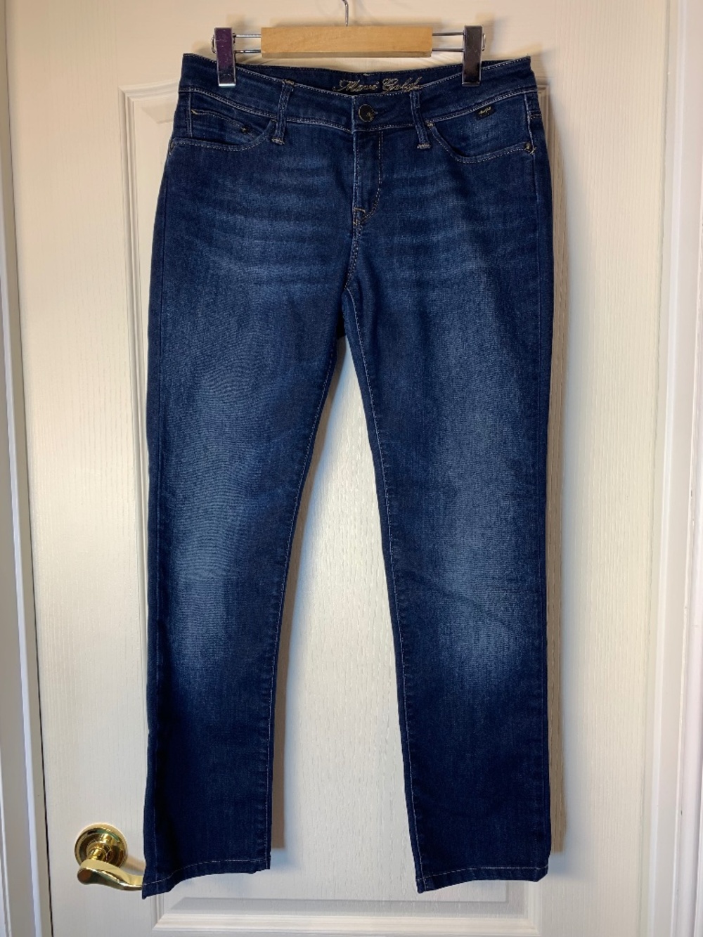 Mavi Gold Dark Wash Blue Jeans Premium Denim Faded 5-Pocket Size M 29 30 Classic